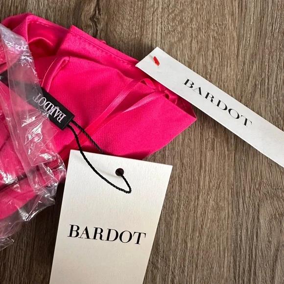 Bardot Pink One-Shoulder Midi Dress - Picture 11 of 12